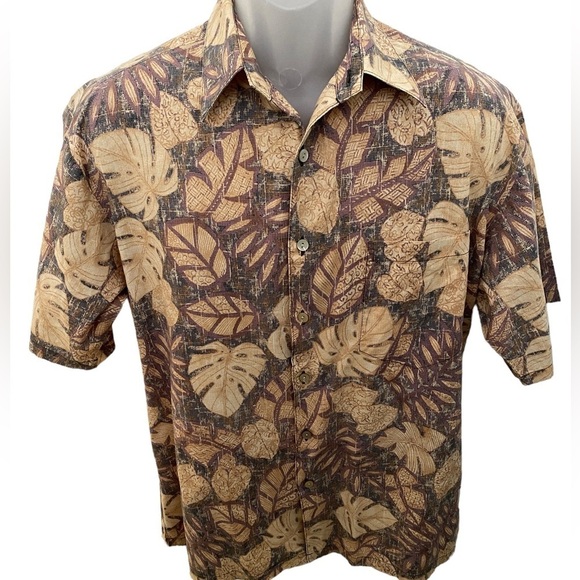TORI RICHARD Aloha Hawaiian Tropical Collared Shirt Men S Small - Picture 1 of 6